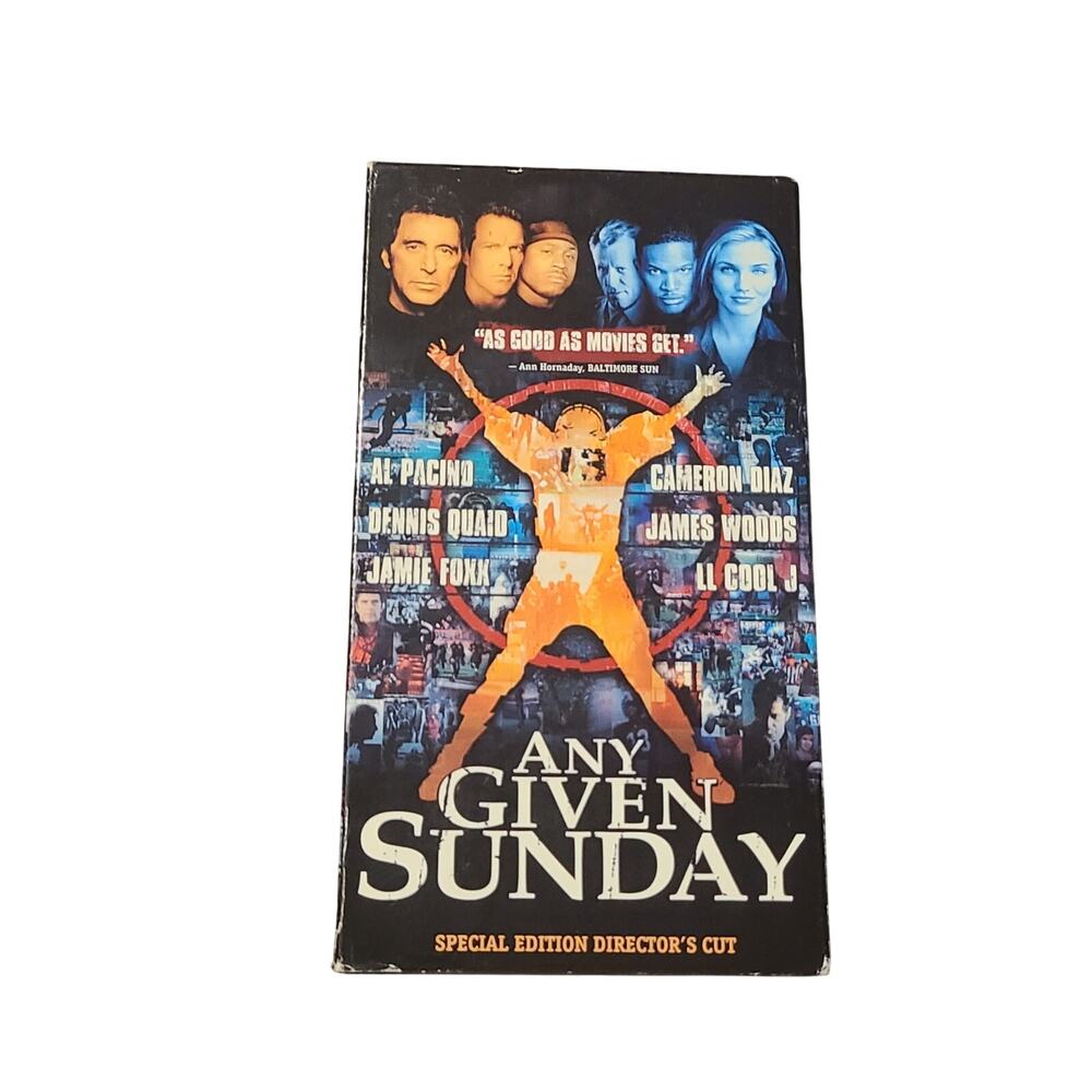 Any Given Sunday (VHS, 2000, Special Edition Directors Cut) Al Pacino….